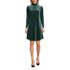 Women's Long Sleeve Velvet Turtleneck Dress, Front