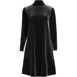 Women's Long Sleeve Velvet Turtleneck Dress, Front