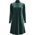 Women's Long Sleeve Velvet Turtleneck Dress, Front