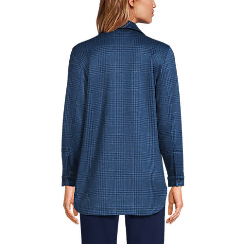 Women's Sweater Fleece Shirt Jacket - Secondary