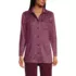 Women's Petite Sweater Fleece Shirt Jacket, Front