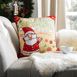 Safavieh Santa Christmas Decorative Throw Pillow, alternative image