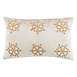 Safavieh Gold Snowflake Rectangle Decorative Throw Pillow, alternative image