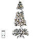 Safavieh 90'' Pre Lit Artificial Frosted Christmas Tree, alternative image