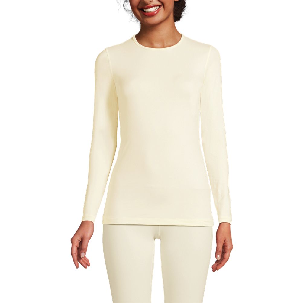 Women's Baselayer Cozy Thermaskin Crewneck Top | Lands' End