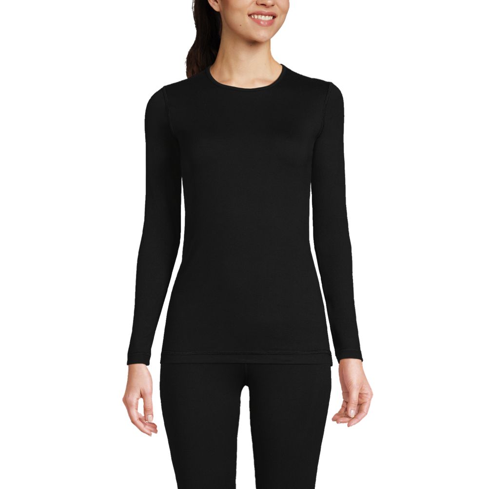 Women's Baselayer Cozy Thermaskin Crewneck Top | Lands' End