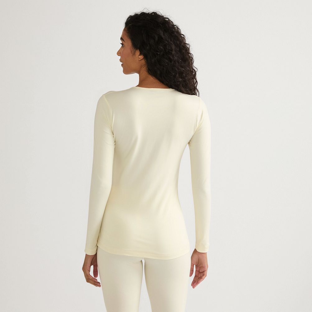Women's Baselayer Cozy Thermaskin Crewneck Top | Lands' End