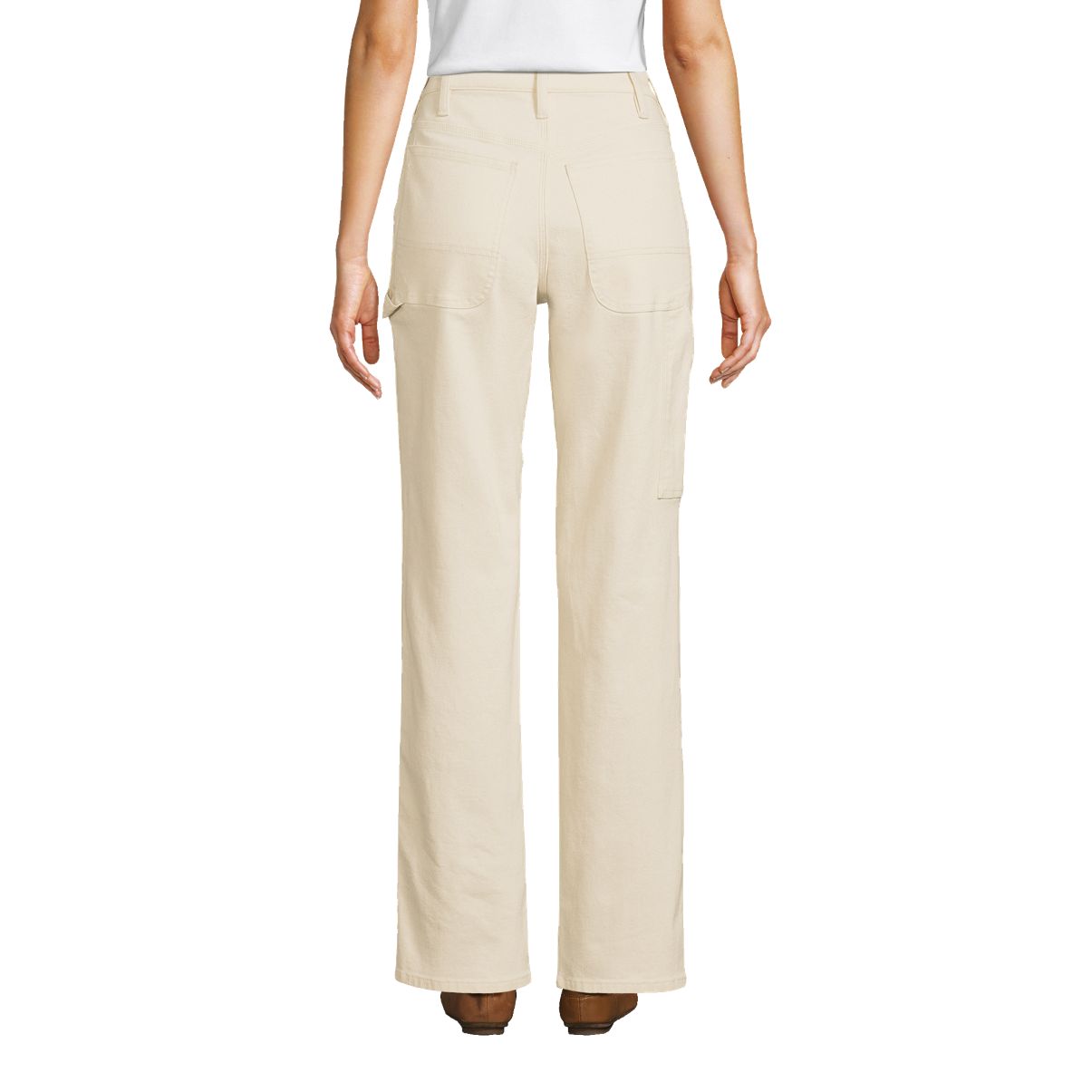 Women's Recycled Denim High Rise Straight Leg Utility Jeans