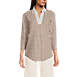 Women's 3/4 Sleeve Super T Collared Popover Tunic, Front