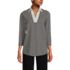 Women's 3/4 Sleeve Super T Collared Popover Tunic, Front