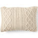 Cable Knit Decorative Throw Pillow, Front