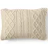 Cable Knit Decorative Throw Pillow, Front