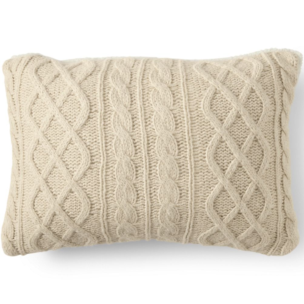 Cable Knit Decorative Throw Pillow