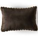 Channel Stitch Faux Fur Decorative Throw Pillow, Back