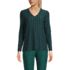 Women's Long Sleeve Performance V-Neck Top, Front