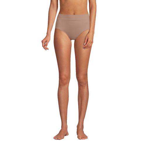 Plus Size Seamless High Waist Bikini Panty - Magenta