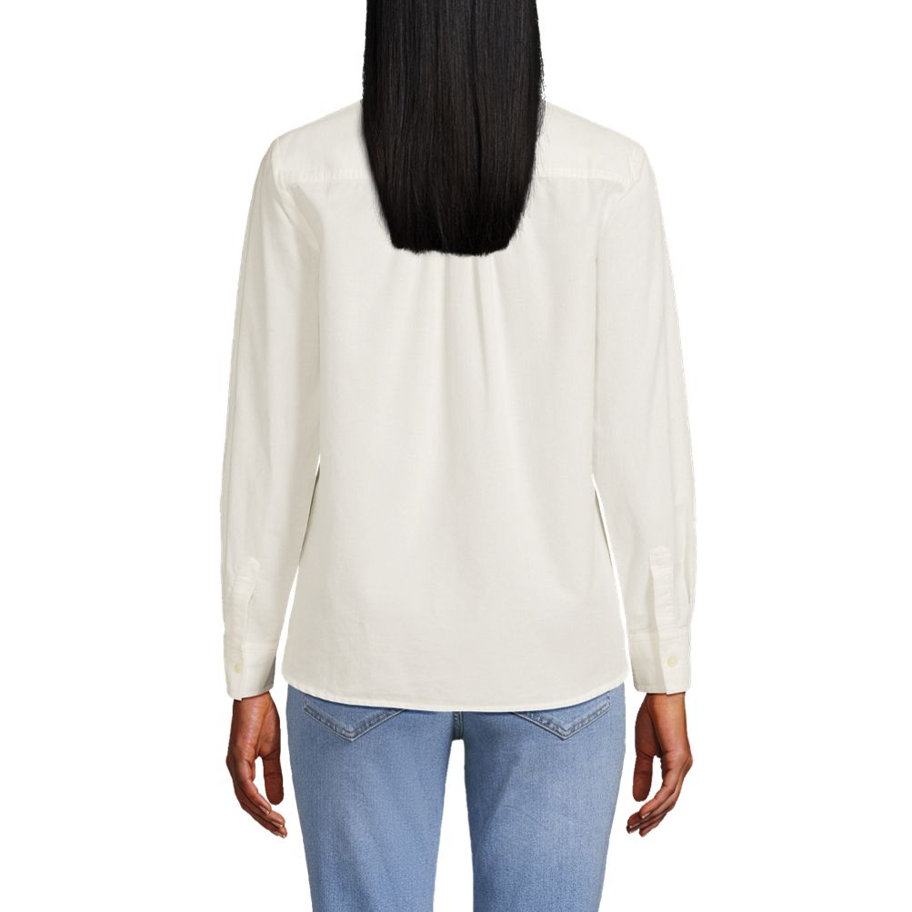 売れ筋商品|||ランズエンド カットソー トップス レディース Women's Pinwale Cord Smocked Popover Shirt Rich burgundy Lands' End Women's Pinwale Cord Smocked Popover Shirt X
