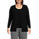 Women's Plus Size Wide Rib Cardigan and Tank Set, Front