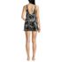 Women's Scoop Neck Mini Swim Dress Swimsuit, Back