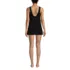 Women's Scoop Neck Mini Swim Dress Swimsuit, Back