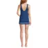 Women's Scoop Neck Mini Swim Dress Swimsuit, Back