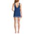 Women's Scoop Neck Mini Swim Dress Swimsuit, Back