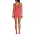 Women's Scoop Neck Mini Swim Dress Swimsuit, Back