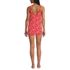 Women's Scoop Neck Mini Swim Dress Swimsuit, Back
