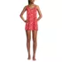 Women's Scoop Neck Mini Swim Dress Swimsuit, Front