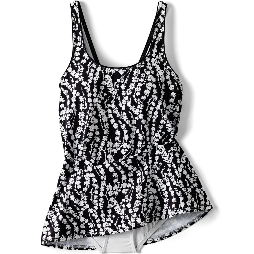 lands end scoop neck mini swim dress Women's Scoop Neck Mini Swim Dress Swimsuit