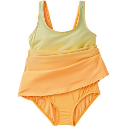 Women's Petite Scoop Neck Mini Swim Dress Swimsuit - image 1