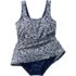 Women's Scoop Neck Mini Swim Dress Swimsuit, alternative image