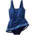 Women's Scoop Neck Mini Swim Dress Swimsuit, alternative image