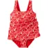 Women's Scoop Neck Mini Swim Dress Swimsuit, alternative image