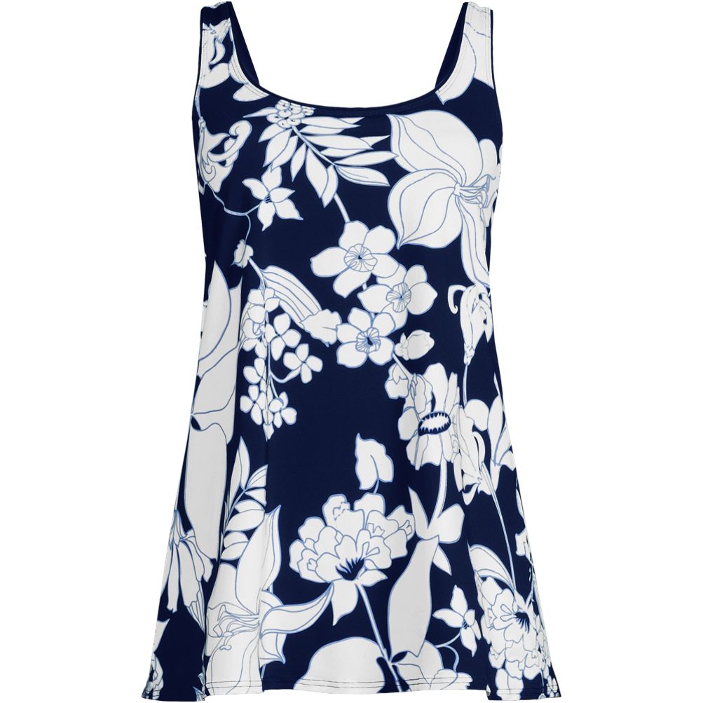 Women's Scoop Neck Mini Swim Dress Swimsuit | Lands' End