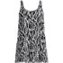 Women's Scoop Neck Mini Swim Dress Swimsuit, Front