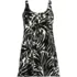 Women's Scoop Neck Mini Swim Dress Swimsuit, Front