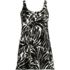 Women's Scoop Neck Mini Swim Dress Swimsuit, Front
