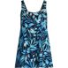 Women's Scoop Neck Swim Dress Swimsuit, Front