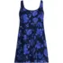 Women's Scoop Neck Mini Swim Dress Swimsuit, Front