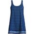 Women's Scoop Neck Mini Swim Dress Swimsuit, Front