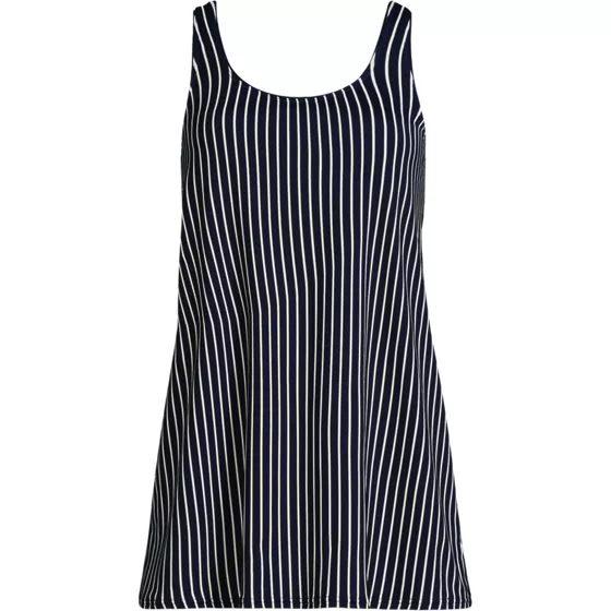 Women's Scoop Neck Mini Swim Dress Swimsuit - primary