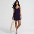 Women's Scoop Neck Mini Swim Dress Swimsuit, alternative image