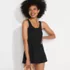 Women's Scoop Neck Mini Swim Dress Swimsuit, alternative image