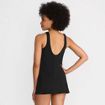 Women's Scoop Neck Mini Swim Dress One Piece Swimsuit