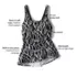 Women's Scoop Neck Mini Swim Dress Swimsuit, alternative image