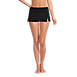 Women's Chlorine Resistant Side Slit Mini Swim Skirt Swim Bottoms, Front