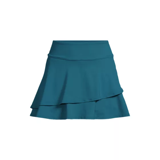 Women's High Waisted Tulip Hem Swim Skort - primary