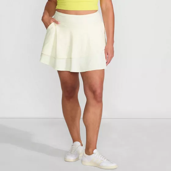 Women's High Waisted Tulip Hem Swim Skort - primary
