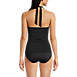 Women's Chlorine Resistant V-neck Halter Tankini Swimsuit Top, Back